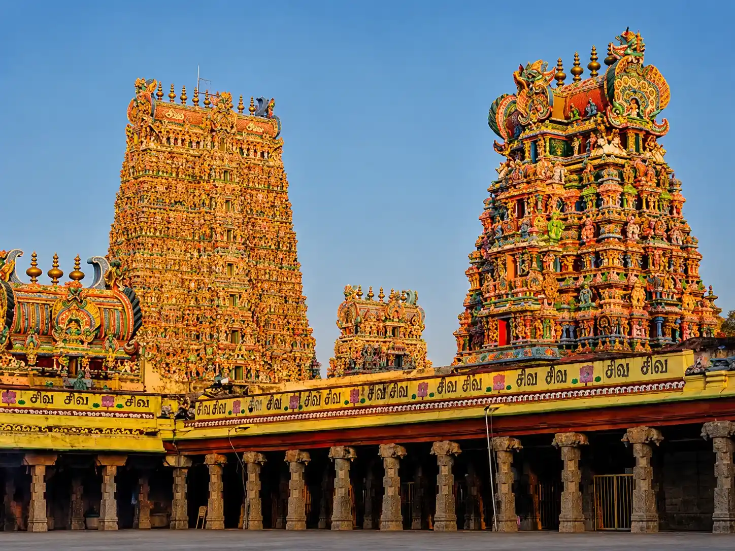 Ornate South Indian temple featured in a south India travel package